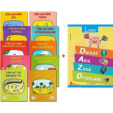 Cin Ali Kitap Seti + Dikkat Akıl Zeka Oyunları
