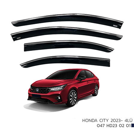HONDA CITY KROMLU CAM RÜZGARLIĞI 4LÜ 2023 2024 2025 2026 2027