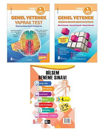 Ata 4.Sınıf Bilsem Sınavlarına Hazırlık Kitabı+5 li Deneme Sınavı