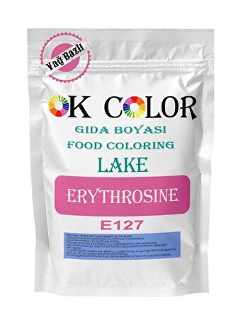 Lake Erythrosine E127 Pembe Yağ Bazlı Toz Gıda Boyası 250 Gr