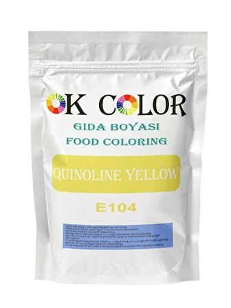 Quinoline Yellow E104 Toz Civciv Sarısı Gıda Boyası 100 Gr