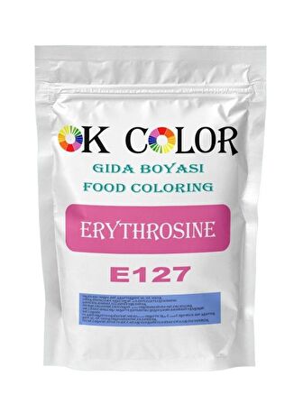 Erythrosine E127 Eritrosin Pembe Toz Gıda Boyası 10 Gr