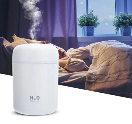 250 ml RGB Işıklı Ulrasonik Ledli Hava Nemlendirici Buhar Makinesi Ve Aroma Verici