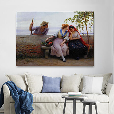 Kadınları Taciz Eden Adam Tablosu-6526