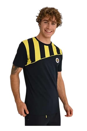 Fenerbahçe ERKEK TRIBUN ÇUBUK BLOKLU TSHIRT LAZER KUTU HEDİYELİ