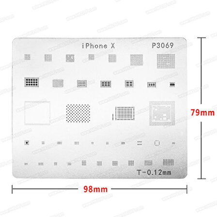 İPHONE X ENTEGRE KALIBI T-0,12 MM