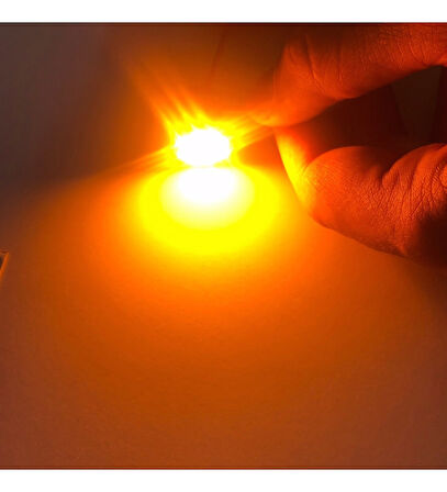 67/93 Cob Led Çift Duy Turuncu Led 
