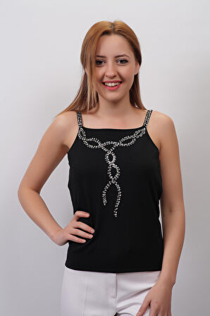 SUDE KADIN SWAROVSKİ TAŞLI EL İŞİ İTHAL TRİKO 7106