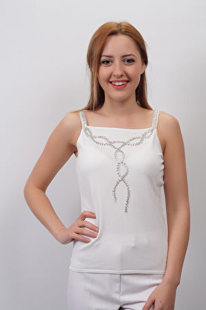 SUDE KADIN SWAROVSKİ TAŞLI EL İŞİ İTHAL TRİKO 7106