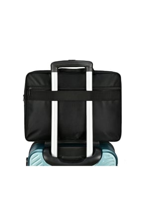 Unisex Siyah 16.5 Inc Koruklu Genisleyebilir Laptop & Evrak Cantasi