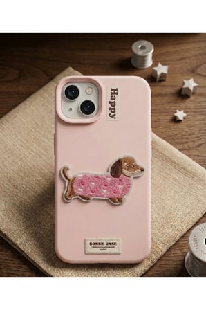 Köpek Nakışlı I-Phone 13 Telefon Kılıfı