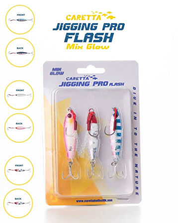 Caretta Jigging Pro Flash Jig Yem Mix Glow-15 Gr