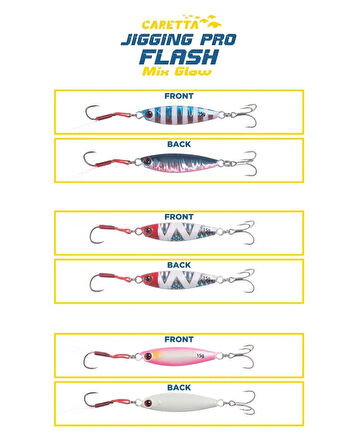 Caretta Jigging Pro Flash Jig Yem Mix Glow-15 Gr
