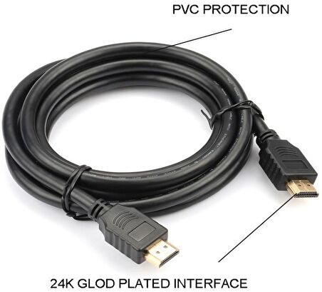 Hdmi Tv Lcd Monitör Erkek Bağlantı Kablosu