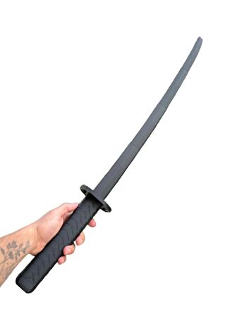 Katlanabilir Katana Gerçek 100cm Sert Plastik Siyah