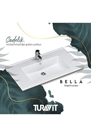 Bella Etajer Uyumlu Lavabo 65x45 Cm