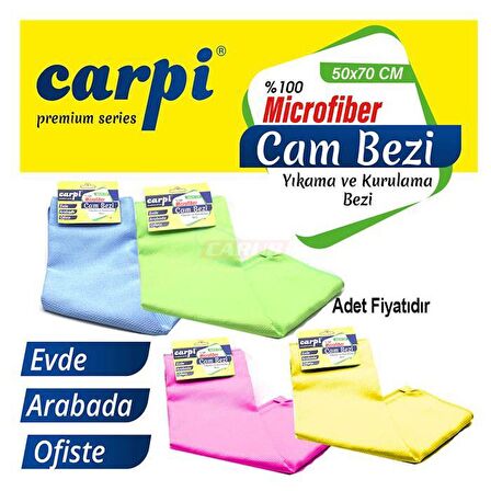 Mikrofiber Baklava Desen Cam Bezi 50x70