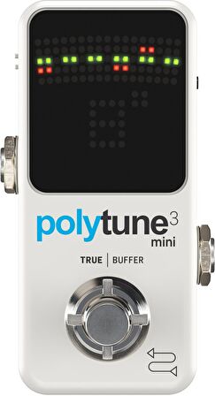 tc electronic PolyTune 3 Mini Polyphonic Tuning Pedal Pedal Akort Aleti