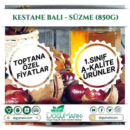 Kestane Balı – Süzme (850g)