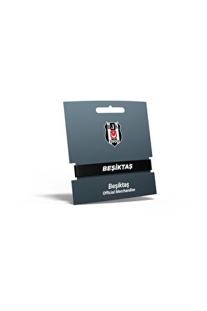 Beşiktaş Orijinal Çift Taraflı Silikon Bileklik Kartal Baskılı Hediyelik Ahşap Kutulu