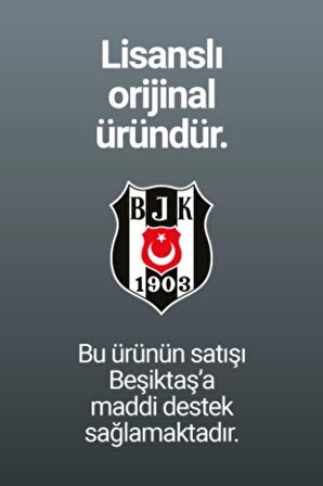 Beşiktaş Orijinal Çift Taraflı Silikon Bileklik Kartal Baskılı Hediyelik Ahşap Kutulu