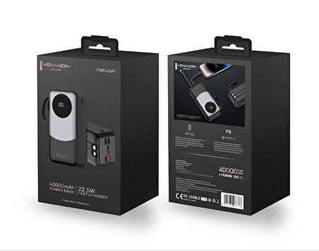 Powerbank 40.000 mAH +192 Saat Kullanım