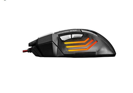 HY-X7 Gamy Siyah Profesyonel Gaming Oyuncu Mouse Optik 3200 DPI LED USB Işıklı Mouse