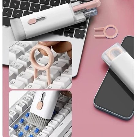 HERŞEYTREND Çok Fonksiyonlu 7 Parça Airpods Klavye Ekran Kulaklık Temizleme Kiti
