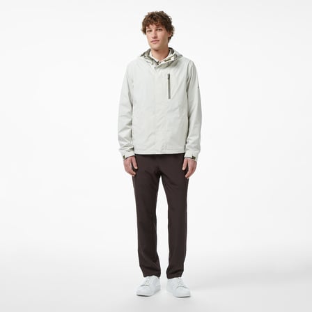 Nautica Erkek Gri Regular Fit Kapüşonlu Su Geçirmez Yağmurluk