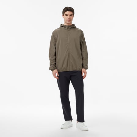 Nautica Erkek Kahverengi Regular Fit Kapüşonlu Su İtici Mont