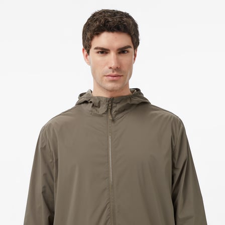 Nautica Erkek Kahverengi Regular Fit Kapüşonlu Su İtici Mont