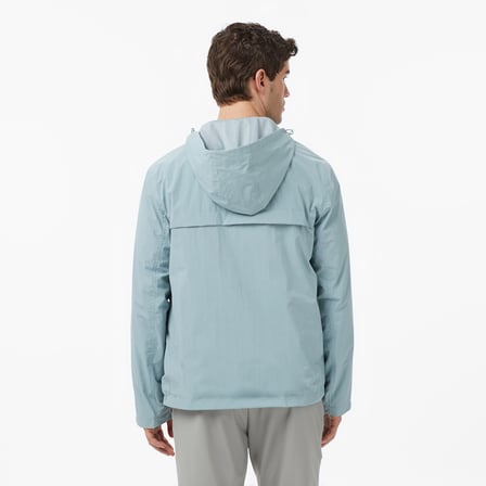 Nautica Erkek Yeşil Regular Fit ik Yaka Gizli Kapüşonlu Su İtici Yağmurluk