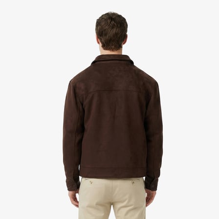 Nautica Erkek Kahverengi Regular Fit Süet Ceket