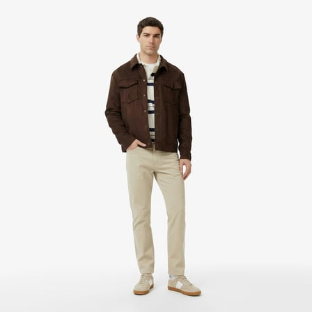 Nautica Erkek Kahverengi Regular Fit Süet Ceket
