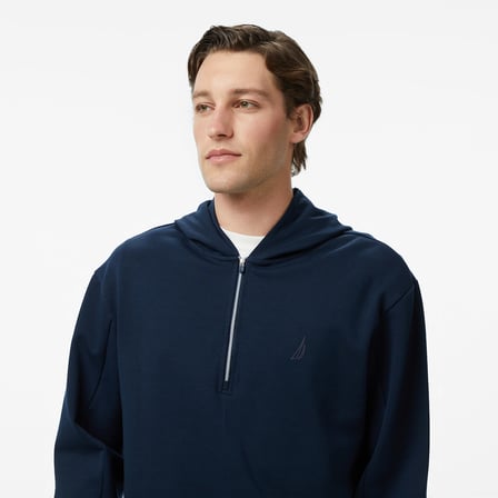 Nautica Erkek Lacivert Regular Fit Kapüşonlu Sweatshirt