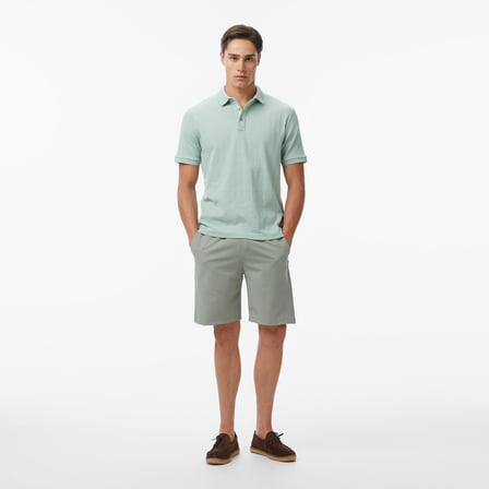 Nautica Erkek Yeşil Regular Fit Su İtici Şort