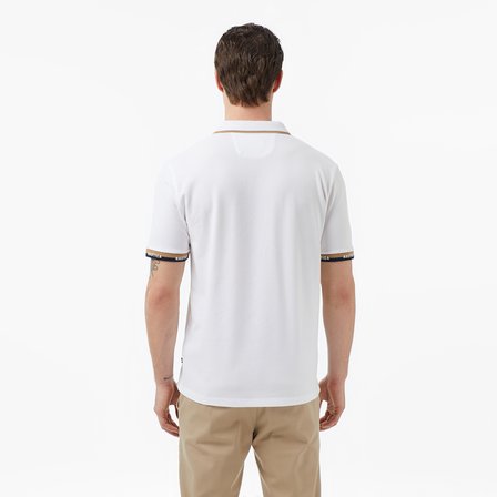 Nautica Erkek Beyaz Regular Fit Polo Yaka T-Shirt