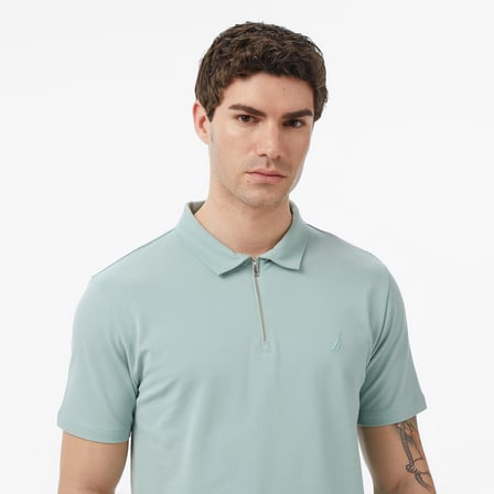 Nautica Erkek Yeşil Regular Fit Polo Yaka T-Shirt