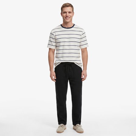 Nautica Erkek Siyah Regular Fit Pantolon