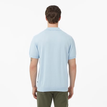 Nautica Erkek Mavi Regular Fit Kısa Kollu Triko