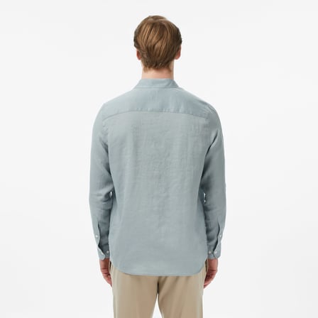 Nautica Erkek Yeşil Regular Fit Keten Gömlek