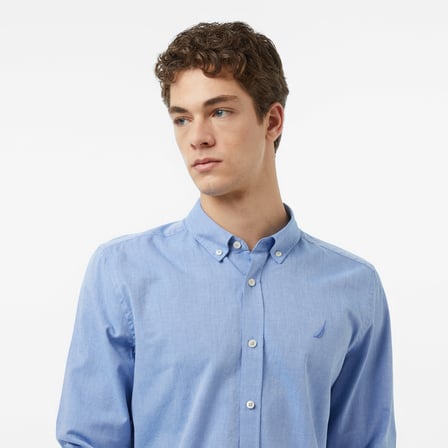 Nautica Erkek Mavi Regular Fit Gömlek