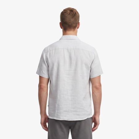 Nautica Erkek Beyaz Regular Fit Kısa Kollu Gömlek
