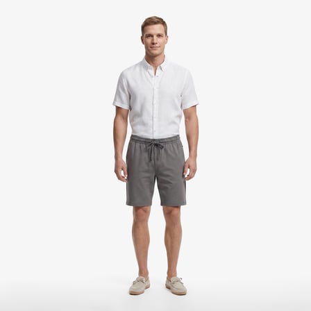 Nautica Erkek Beyaz Regular Fit Kısa Kollu Gömlek