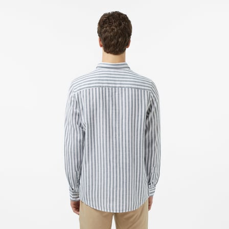 Nautica Erkek Yeşil Regular Fit Çizgili Gömlek