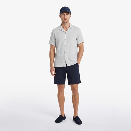 Nautica Erkek Gri Regular Fit Kısa Kollu Gömlek