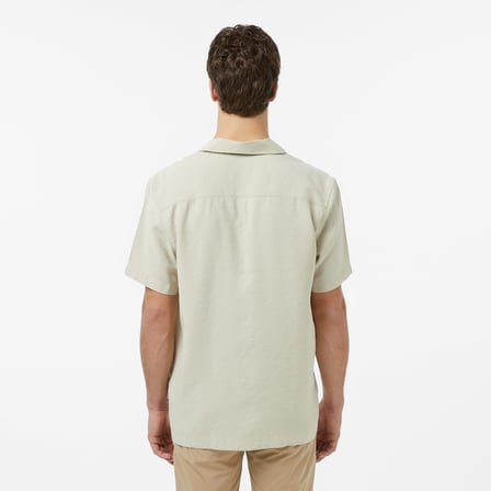 Nautica Erkek Bej Regular Fit Kısa Kollu Gömlek