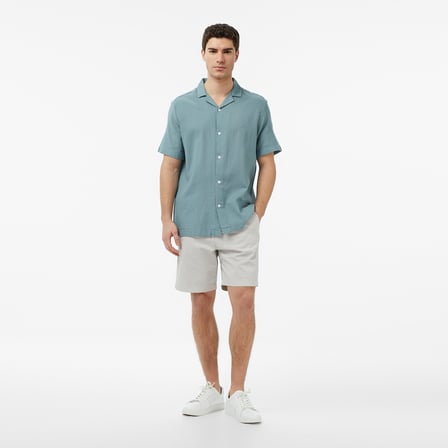Nautica Erkek Yeşil Regular Fit Kısa Kollu Gömlek