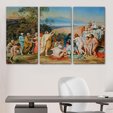 İsa'nın İnsanlara Görünüşü Tablosu - Aleksander Ivanov - The Apparition of Christ to the People-6539