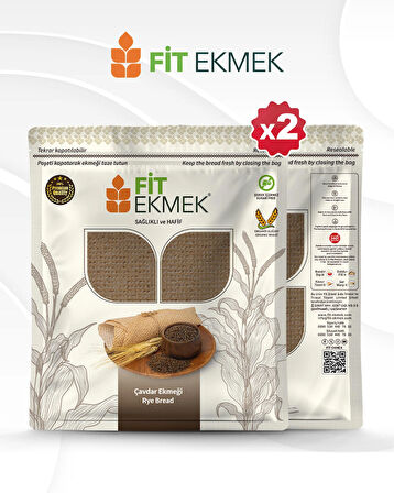 2'li paket Çavdar Lavaş Ekmeği 300gr
